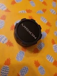 Vision Wheel Center Hub Cap C-722-4, C354SB-V-ECL Custom Aftermarket Cover Black Used. Price: $17.00.