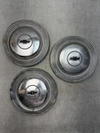 Vintage Chevrolet Dog Dish Hub Cap Lot 3 Bowtie Wheel Covers Chrome Silver Oem Used. Price: $99.99.