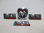 Oem Nos Dodge Ram Head V6 Magnum Dakota Durango Van Grill Hood Fender Emblems New. Price: $45.00.