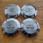 Infiniti QX56 Center Cap Set Of 4, Chrome 2004-2007 P/n 40315 7S510, ZC51A Used. Price: $59.95.