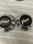 Rage Custom Wheels Chrome Snap-in Rim Hub Cover Center Cap D-35 Set 2 Used. Price: $29.00.