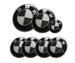 Bmw Carbon Black Emblem Wheel Center Cap 7PCS Set 82/74MM 68MM 45MM Hood M3 Used. Price: $18.77.