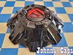 Fuel Wheels # A-1001-63GBQ Gloss Black Center Cap W/red Logo 57 (qty. 1) Used. Price: $29.00.