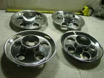 Vintage Oldsmobile 98 15" Center Caps Set Fit C10 Chevy #556556 Chrome Steel Nr Used. Price: $20.00.