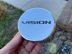 Vision Custom Wheel Center Cap Chrome Finish C324-V LG1808-23 3/8" Used. Price: $14.95.