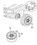 Genuine Mopar Wheel Alloy 1DZ00SZ0AA New. Price: $834.30.