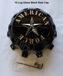 American Force AFX321B-G Gloss Black 10 Lug Dually Rear Wheel Center Cap New. Price: $165.00.