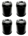 4 American Racing Black Wheel Center Caps For 5/6L XD300 Pulley XD301 Turbine New. Price: $208.00.