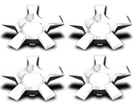 New Set Chrome Center Hub Caps That Fit 2016-2021 Lexus LX570 21" Alloy Wheel. Price: $107.05.
