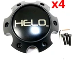 Set Of Helo Satin Black 6 Lug Bolt On HE904 Wheel Center Cap 1079L145HE1SBDC New. Price: $134.80.