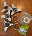 Lot Of - 1965 1966 Chevy Corvette Spoke Spinner Hub Caps #3876544 Used. Price: $85.00.