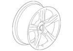 Genuine Gm 20 Wheel Black /red Stripe 23333839 New. Price: $399.99.