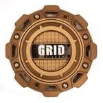 New Grid Off-road Matte Gold Wheel Center W/ Screws GD-8-CAP C8046L213. Price: $59.95.