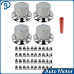 33MM Lug Front Abs Semi Truck Rear Wheel Axle Chrome Hub Cap Center New. Price: $82.59.