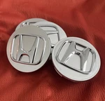 Set Of 4 Silver Honda Accord Civic Crv Pilot 69MM Wheel Center Caps Chrome Logo Remanufactured. Price: $23.99.