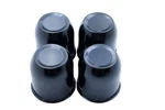 4 Push Through Black Wheel Center Caps For Trailer Rims 3.25" Bore New. Price: $53.09.