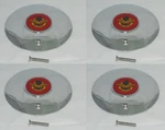 Set Of 4 Rare Mclean 98-1262 Wheel Rim Chrome Center Cap 7-3/8" Screw On Used. Price: $199.99.