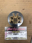 Vogue Chrome W/ Black & Gold Logo Wheel Center Cap Hub MH2186 2.375" Push In Used. Price: $16.00.