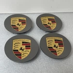 Set Of Gray Satin Multi Porsche Cayenne 911 991 Wheel Center Caps 9P1.601.147A Used. Price: $140.00.