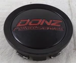 Donz Wheels Gloss Black / Red Custom Center Caps # 542K75D S503-06 Used. Price: $34.95.