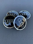 Audi 4X Black - Chrome 69 MM/2.72IN Wheel Rim Center Hub Cap Remanufactured. Price: $28.59.