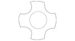 Genuine Mazda Center Cap N065-37-190 New. Price: $41.52.