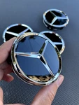 Set Of 4 Mercedes Benz Center Caps Glossy Black 2.95INCH/75MM Fits Most Models Remanufactured. Price: $28.86.