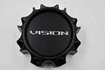 Vision Wheels Matte Black Rim Hub Cover Center Cap Lug C353-8V C353MB-8V New. Price: $49.99.