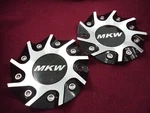 Mkw Wheels Silver/gloss Black Metal Custom Center # M0969TB1 (2 Caps) Used. Price: $149.44.