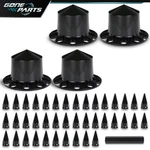 Fits Rear 33MM Nut Covers W/ Spiked Removable Cap Semi Truck Hub Wheel Set New. Price: $101.41.