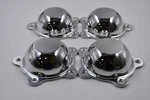 Set 4 American Racing Polished Plain Center Caps 3505293P 2.25" Between Holes New. Price: $116.00.