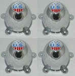 4 Deal U.s. Mag Logo Indy 5 Dog Ear 2-1/8" Spacing Wheel Rim Center Caps New. Price: $49.95.
