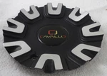 Cavallo Wheels Flat Black / Silver Custom Center Caps # C-8202-1 Used. Price: $69.95.