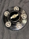 Chevrolet Center Cap Chrome CHVC21A 6 1/2 Inch Dia Used. Price: $30.00.