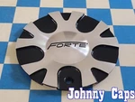 Forte Wheels # C-327-1AL Black & Silver Metal Center Cap 49 (qty. 1) Used. Price: $29.24.