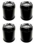 4 American Racing Black Center Caps For 5/6L VNA69 Ansen Sprint AR23 AR767 AR901 New. Price: $208.00.